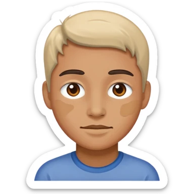 Paint style face sticker