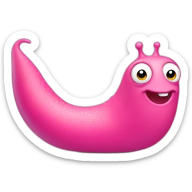 Pink slug with bikini sticker