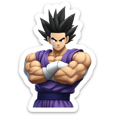 ultimate gohan and future gohan fusion sticker