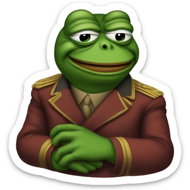 Communist pepe the frog sticker