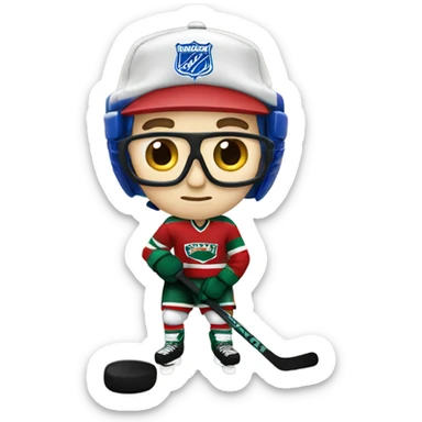 Ranger Hockey fan nerd  sticker