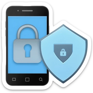 phone data privacy sticker