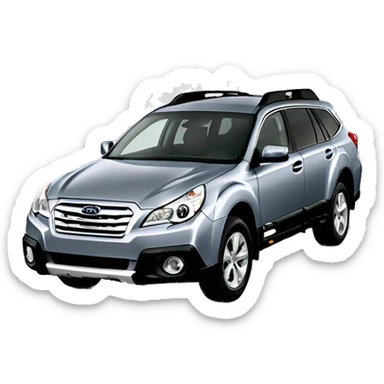 One gray 2012 Subaru Outback sticker