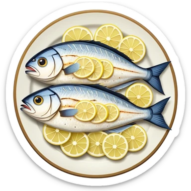 Dinner date fish sticker