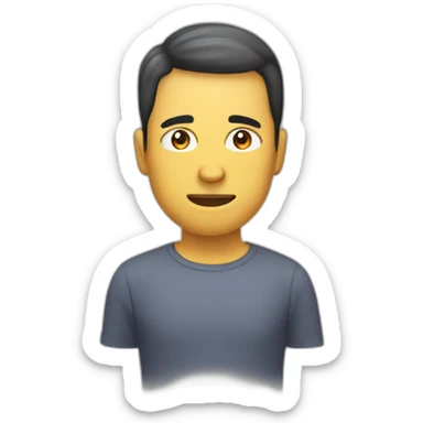 Homme avec Bras derrière la tete sticker