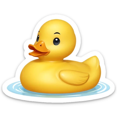 Rubber duckie sticker