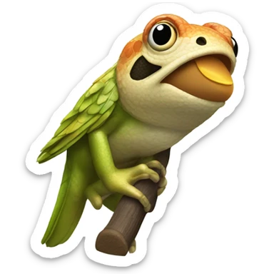 Un coquí cantando  sticker