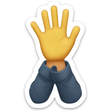 A pascual hear with hands sticker