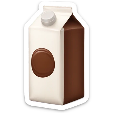 chocolate milk carton sticker