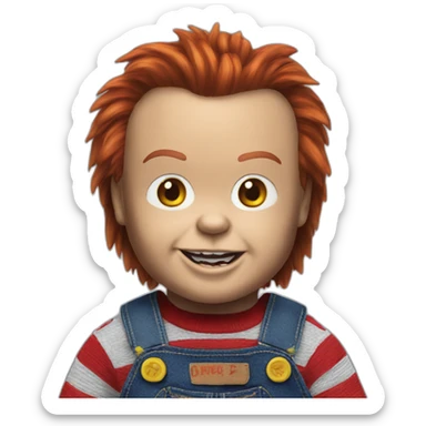 Chucky doll sticker
