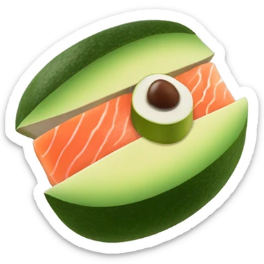 Maki saumon avocat  sticker