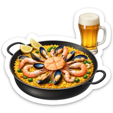 beer trap paella sticker