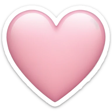 Light pink heart sticker