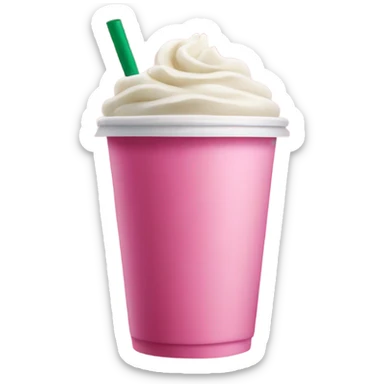 Pink Starbucks drink sticker