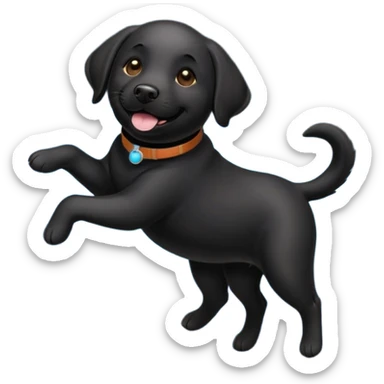 labrador in space sticker
