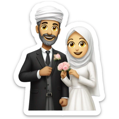 islamische hochzeit  sticker