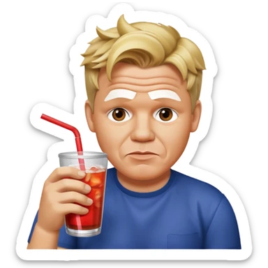 gordon ramsay sipping soda sticker