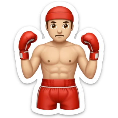 man boxer  sticker