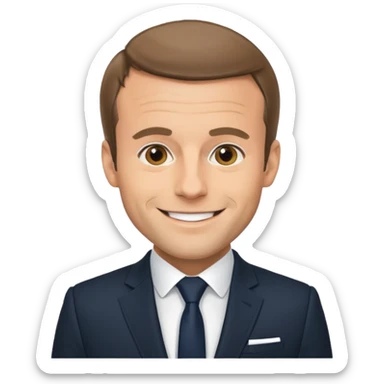 Tu peux me crée un emoji Macron sticker
