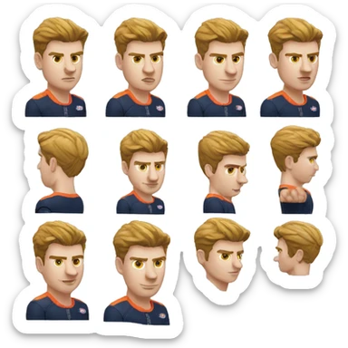Max verstappen qui nage sticker