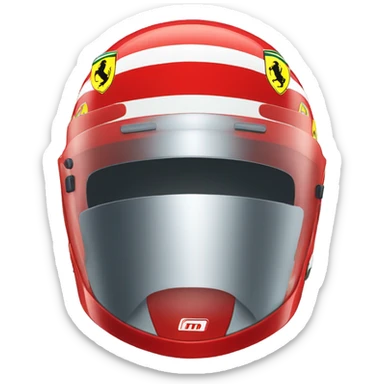 ferrari f1 helmet sticker