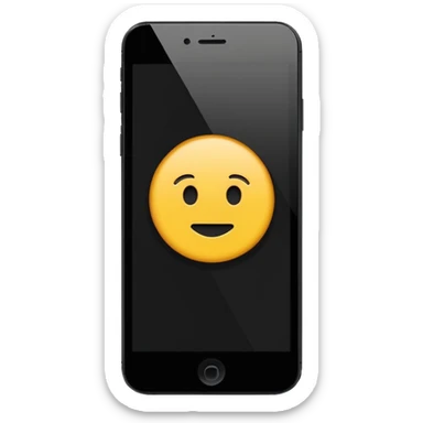 smartphone with message symbol, display showing new message, minimalist sticker