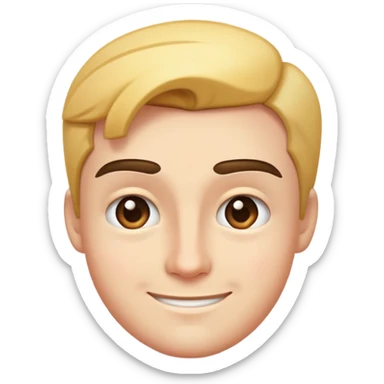 face smirking with one eyebrow raised sticker