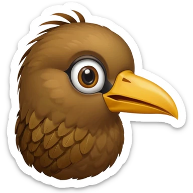 kiwi bird ai agent with calling sticker