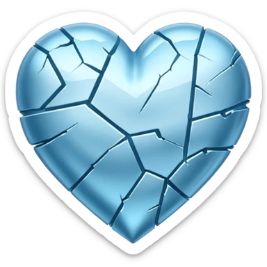 Corazón frio sticker