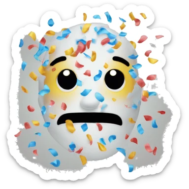 confetti emoji sticker
