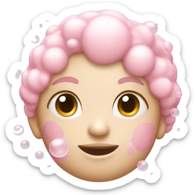 Light pink bubbles sticker