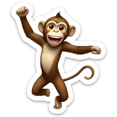 monkey dancing  sticker
