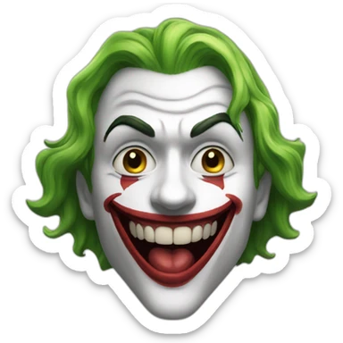 smile lips joker sticker
