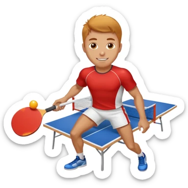 athlette with ping pong rocket sticker