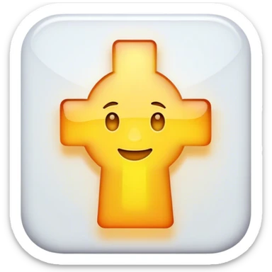 plus glowy icon sticker