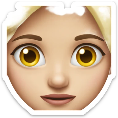 Drooling love eyes sticker