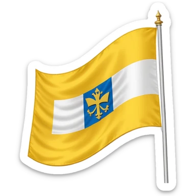 Vatican city flag sticker