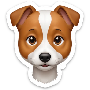 Cute jack Russel terrier sticker