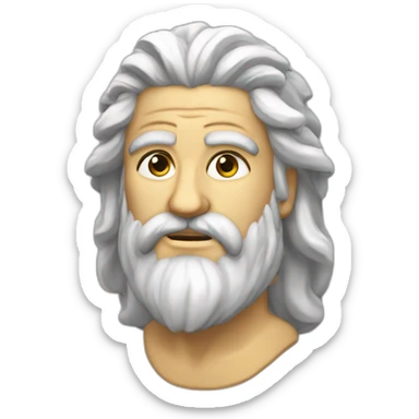 Zeus avec de la foudre sticker