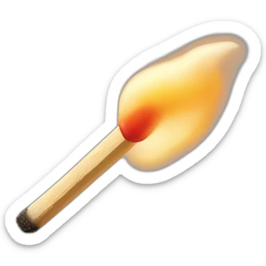 Matchstick sticker