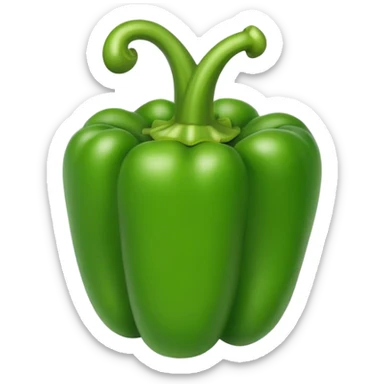 Green Bell pepper sticker