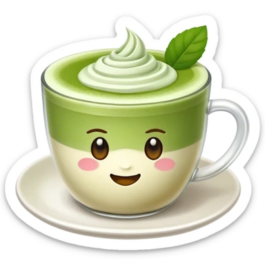 matcha latte sticker
