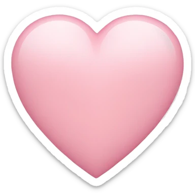 Light pink heart sticker