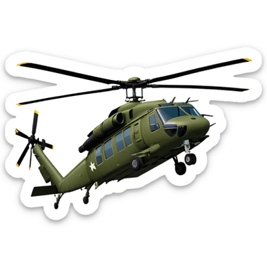 Sikorsky UH-60 Black Hawk - Sikorsky (Model Year: 2022) (Iconic colour: Olive green) sticker