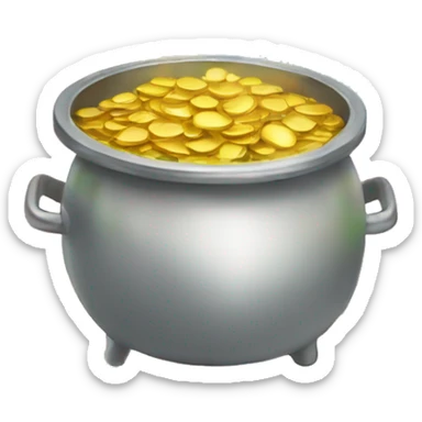 pot of gold at the end of the rainbow  sticker