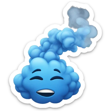 Blue smoke  sticker