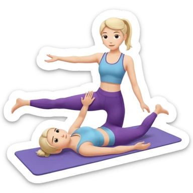 pilates girl  sticker