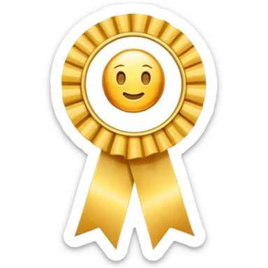 1st place award (number) sticker