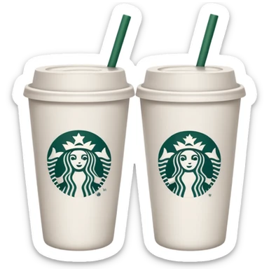 make a couple star bucks emojis and only make one cup sticker
