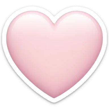 Pastel pink heart  sticker